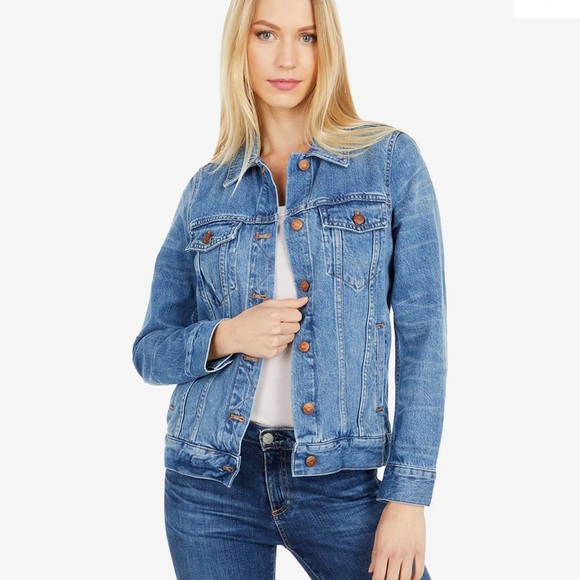 Madewell Medium Wash Fitted Jean Jacket M - Picture 5 of 5
